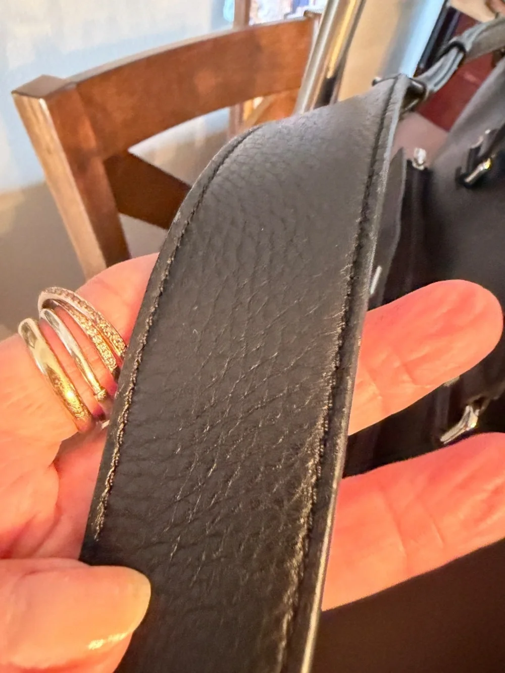 Tumi Black leather Large Sinclair Camila Tote
